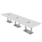 Skutchi Designs 45 in W, 166 in L, 29 in H, Engineered Wood Top, White HAR-AREC-46X168-DOU-ELEC-WHCYPRESS - alternate 1